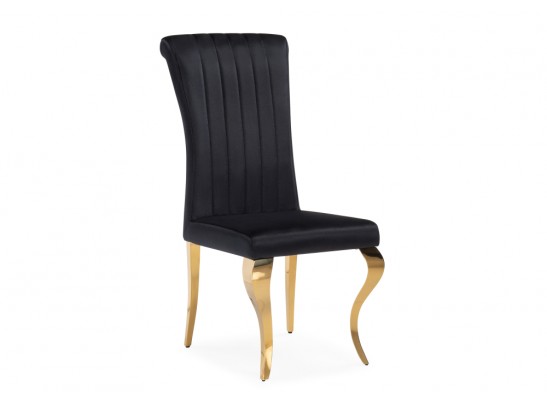 Стул на металлокаркасе Lund black / gold в Каменске-Уральском