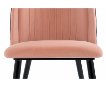 Стул на металлокаркасе Orly pink / grey