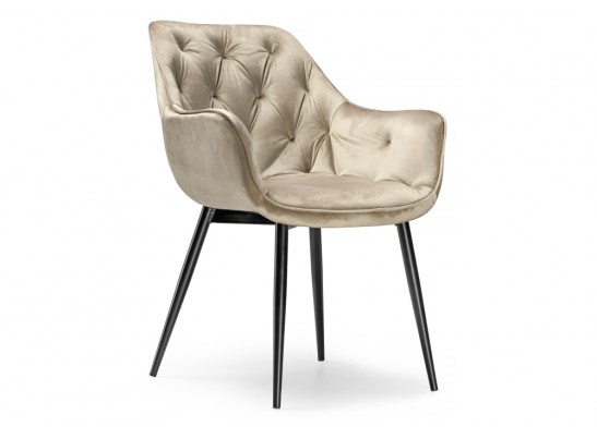 Стул на металлокаркасе Remo champagne / black в Каменске-Уральском