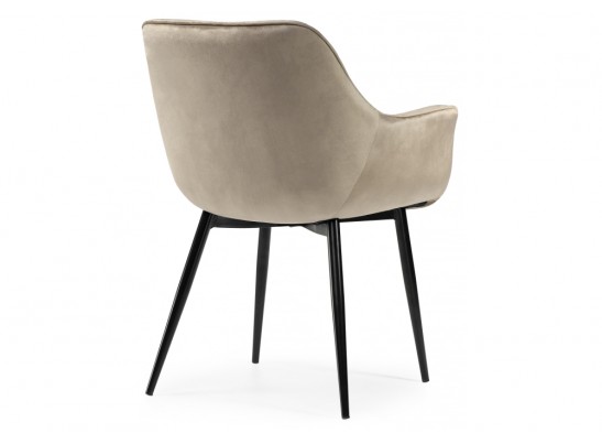 Стул на металлокаркасе Remo champagne / black в Каменске-Уральском