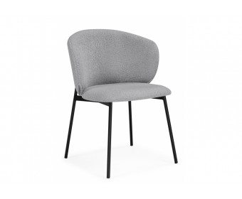 Стул на металлокаркасе Рикко серый (81 cloud) / черный