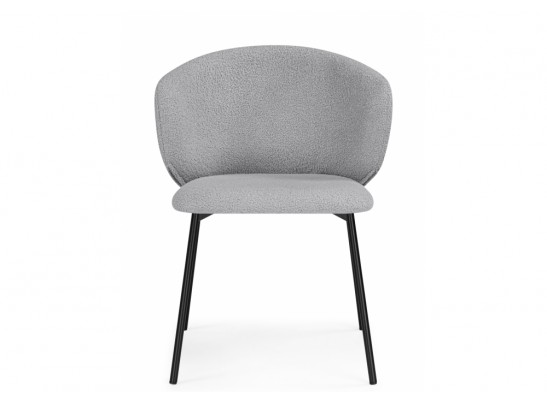 Стул на металлокаркасе Рикко серый (81 cloud) / черный в Каменске-Уральском