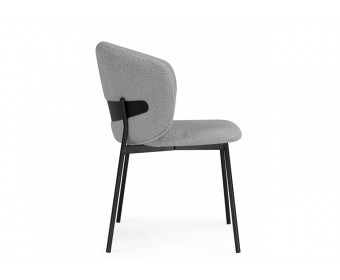 Стул на металлокаркасе Рикко серый (81 cloud) / черный