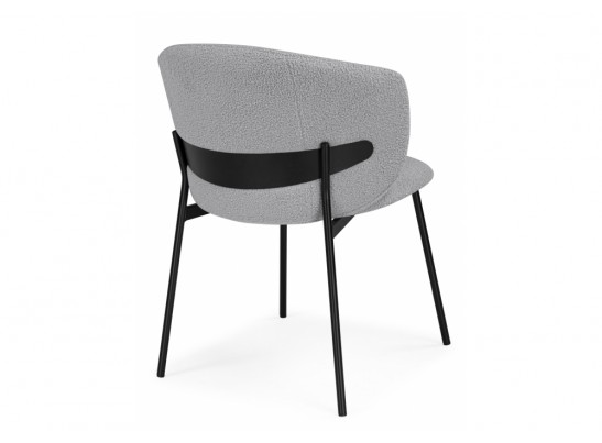 Стул на металлокаркасе Рикко серый (81 cloud) / черный в Каменске-Уральском