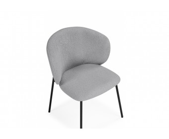 Стул на металлокаркасе Рикко серый (81 cloud) / черный