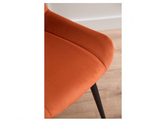 Стул на металлокаркасе Седа 360 терракотовый (zd 432) / черный в Каменске-Уральском