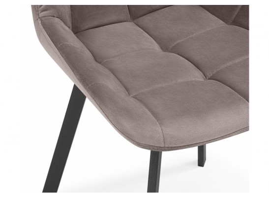 Стул на металлокаркасе Стронг вращающийся латте велютто 08 / черный каркас в Каменске-Уральском