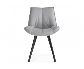 Стул на металлокаркасе Тува серый / черный