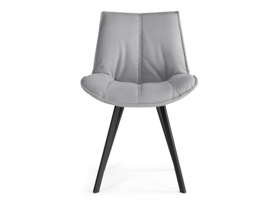 Стул на металлокаркасе Тува серый / черный в Каменске-Уральском