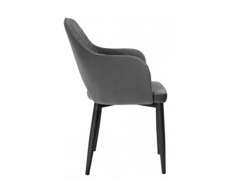 Стул на металлокаркасе Vener dark gray