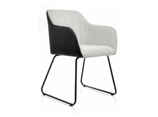Стул Stef light grey / black в Каменске-Уральском