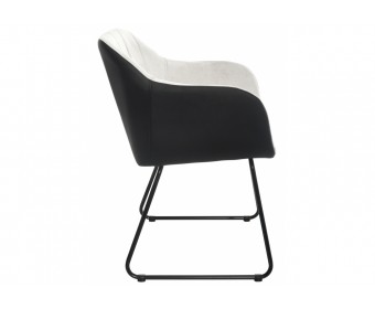 Стул Stef light grey / black