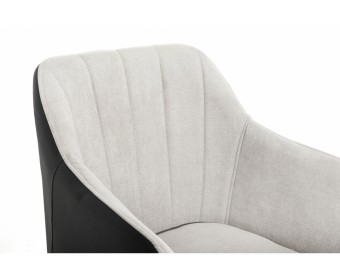 Стул Stef light grey / black