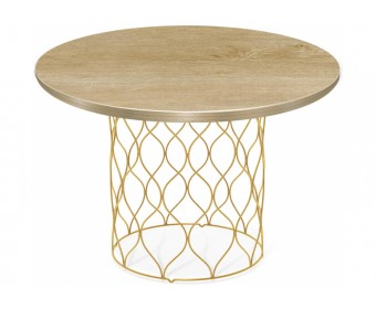 Журнальный столик Sheffilton SHT-TU49/ЛДСП 60 дуб песочный / золото