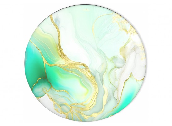 Журнальный столик SHT-TU49/TT32 60 золото / лазурно-голубой в Каменске-Уральском