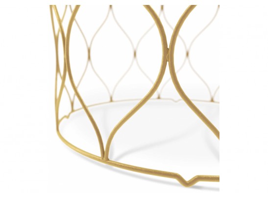 Журнальный столик SHT-TU49/TT32 60 золото / лазурно-голубой в Каменске-Уральском