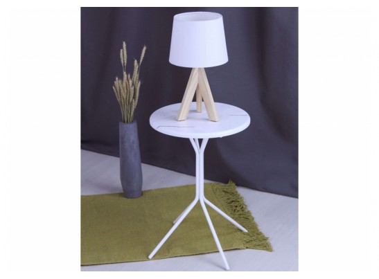 Журнальный столик Sheffilton SHT-CT12-1 белый мрамор / белый муар в Каменске-Уральском