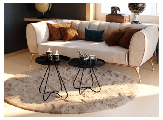 Комплект столиков SHT-CT3/CT3-2 черный муар в Каменске-Уральском