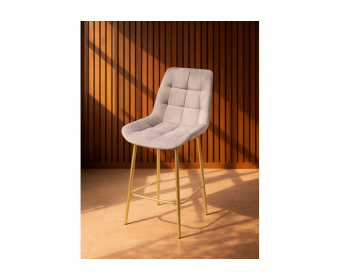 Полубарный стул Челси латте (zd 290) / золотой