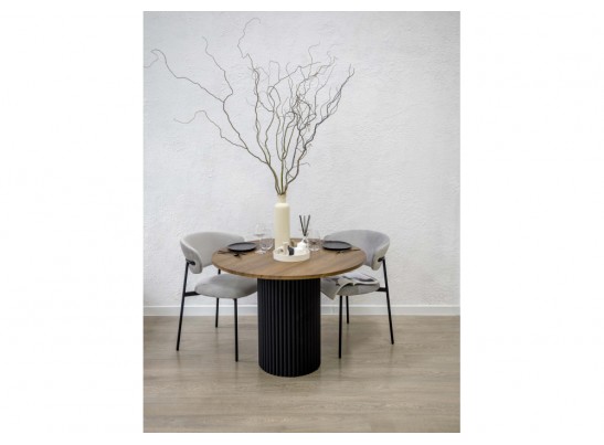 Стол Барел 100 орех кантри / черный в Каменске-Уральском