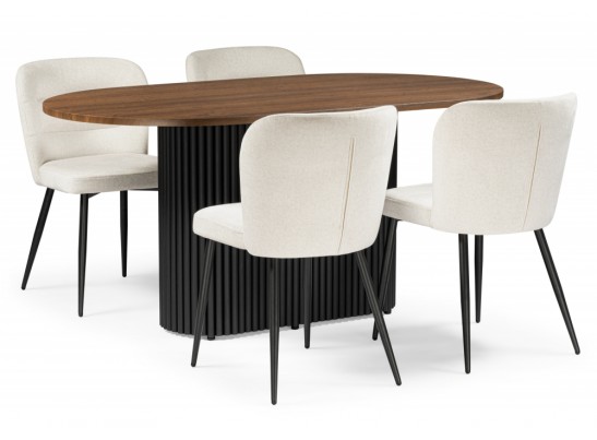 Стол Барон 160 х 90 орех кантри / черный в Каменске-Уральском