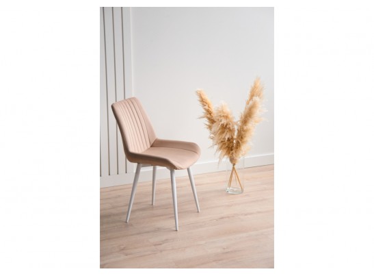 Стул на металлокаркасе Седа бежевый (zd 210) / белый в Каменске-Уральском