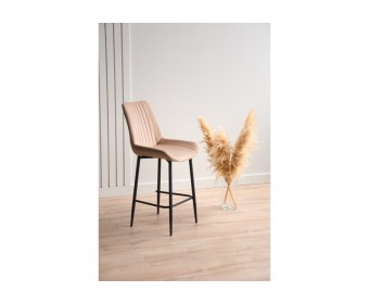 Полубарный стул Седа 360 бежевый (zd 210) / черный