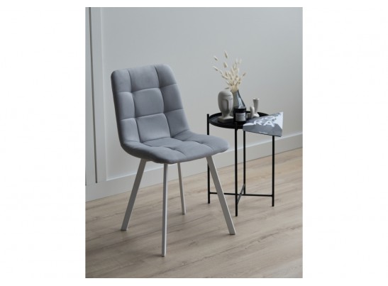 Стул на металлокаркасе Чилли светло-серый / белый в Каменске-Уральском