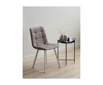 Стул на металлокаркасе Чилли латте / белый