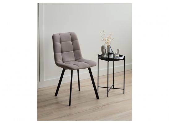 Стул на металлокаркасе Чилли латте / черный в Каменске-Уральском