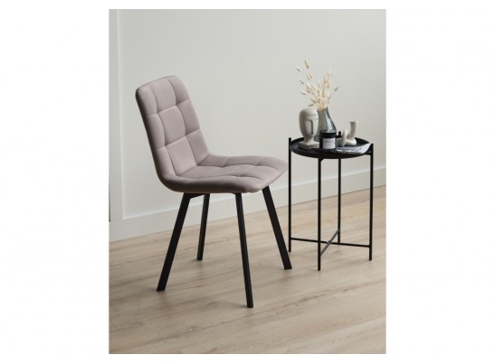 Стул на металлокаркасе Чилли латте / черный в Каменске-Уральском