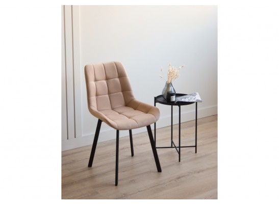 Стул на металлокаркасе Челси 360 П бежевый (zd 210) / черный в Каменске-Уральском