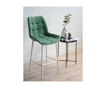 Полубарный стул Челси фисташковый (zd 651) / белый