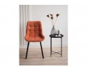 Стул на металлокаркасе Челси 360 П терракотовый (zd 432) / черный в Каменске-Уральском