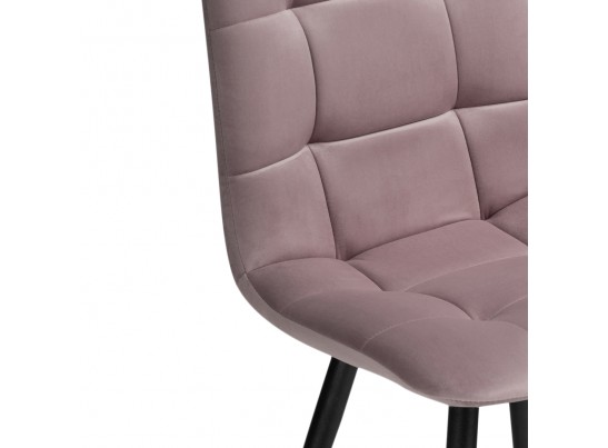 Стул на металлокаркасе Чилли К розовый 37 / черный в Каменске-Уральском