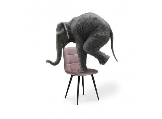 Стул на металлокаркасе Чилли К розовый 37 / черный в Каменске-Уральском