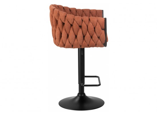 Барный стул 9690-LM Leon оранжевый / черный в Каменске-Уральском