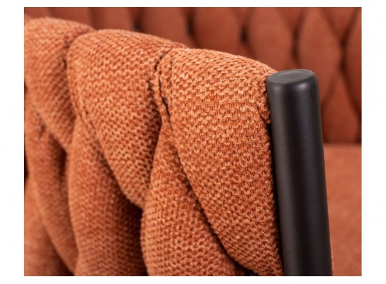 Барный стул 9690-LM Leon оранжевый / черный в Каменске-Уральском