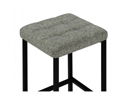 Барный стул Лофт рогожка графит / черный матовый