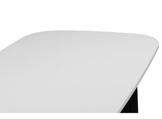 Деревянный стол Бавария B 160 х 90 белая пленка шагрень / черный в Каменске-Уральском