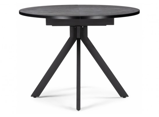 Деревянный стол Бетина черный / черный каркас в Каменске-Уральском