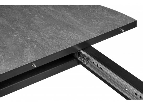 Деревянный стол Бетина черный / черный каркас в Каменске-Уральском