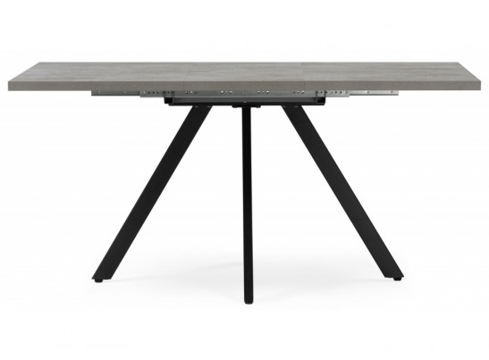Деревянный стол Райн 32 116(160)x77 раздвижной цемент / черный в Каменске-Уральском