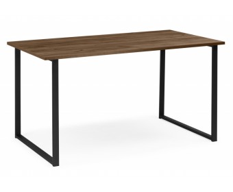 Деревянный стол Лиман 140 х 80 дуб крафт табачный / черный матовый