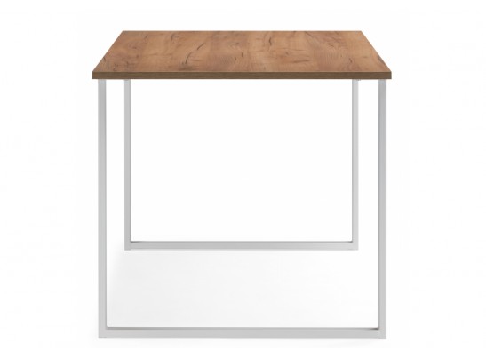 Деревянный стол Лиман 140 x 80 дуб крафт золотой / белый матовый в Каменске-Уральском