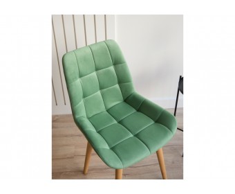 Деревянный стул Челси фисташковый (zd 651) / светлое дерево