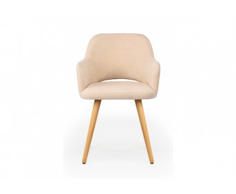 Деревянный стул Эолин 360 бежевый (glory 03) / светлое дерево