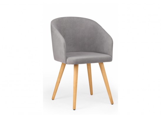 Деревянный стул Монер 360 темно-серый (glory 20) / светлое дерево в Каменске-Уральском