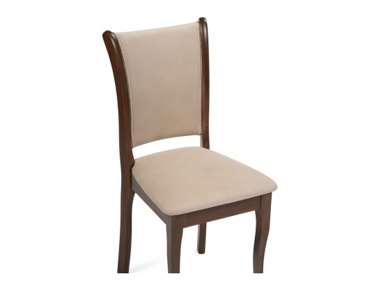 Деревянный стул Санати сливочный раф / темный орех в Каменске-Уральском