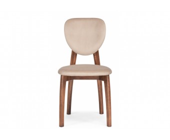 Деревянный стул Вакимо ткань tenerife beige / миланский орех